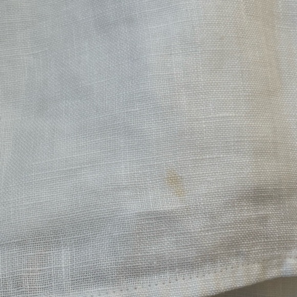 Reformation "Coral" Off Shoulder Linen Dress Size 2 White - Picture 12 of 14